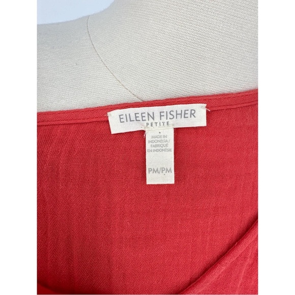 Eileen Fisher Casual Deep Neck Short Sleeve Maxi Dress - Picture 6 of 11